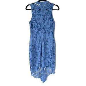 ASTR Dusty Blue Lace Shift Dress Size Medium